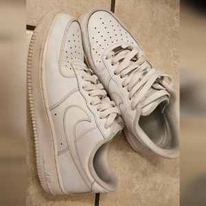 Nike White Air Force 1 Sneakers size 8.5